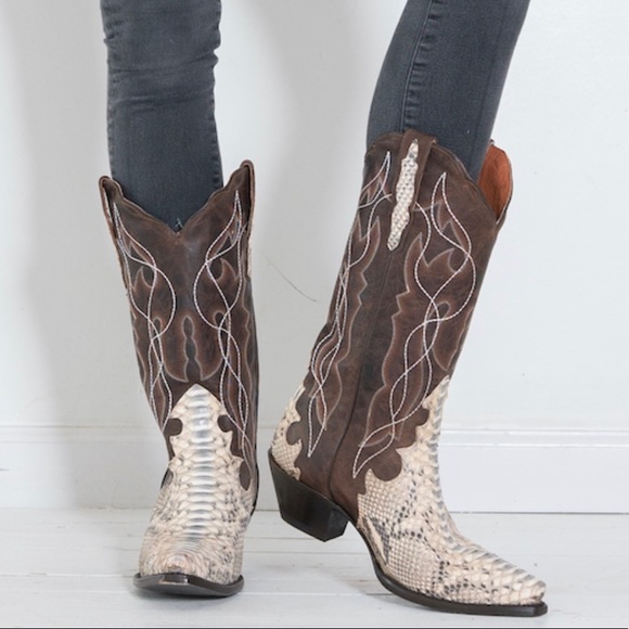 Dan Post Python Cowboy Boots - Picture 7 of 12
